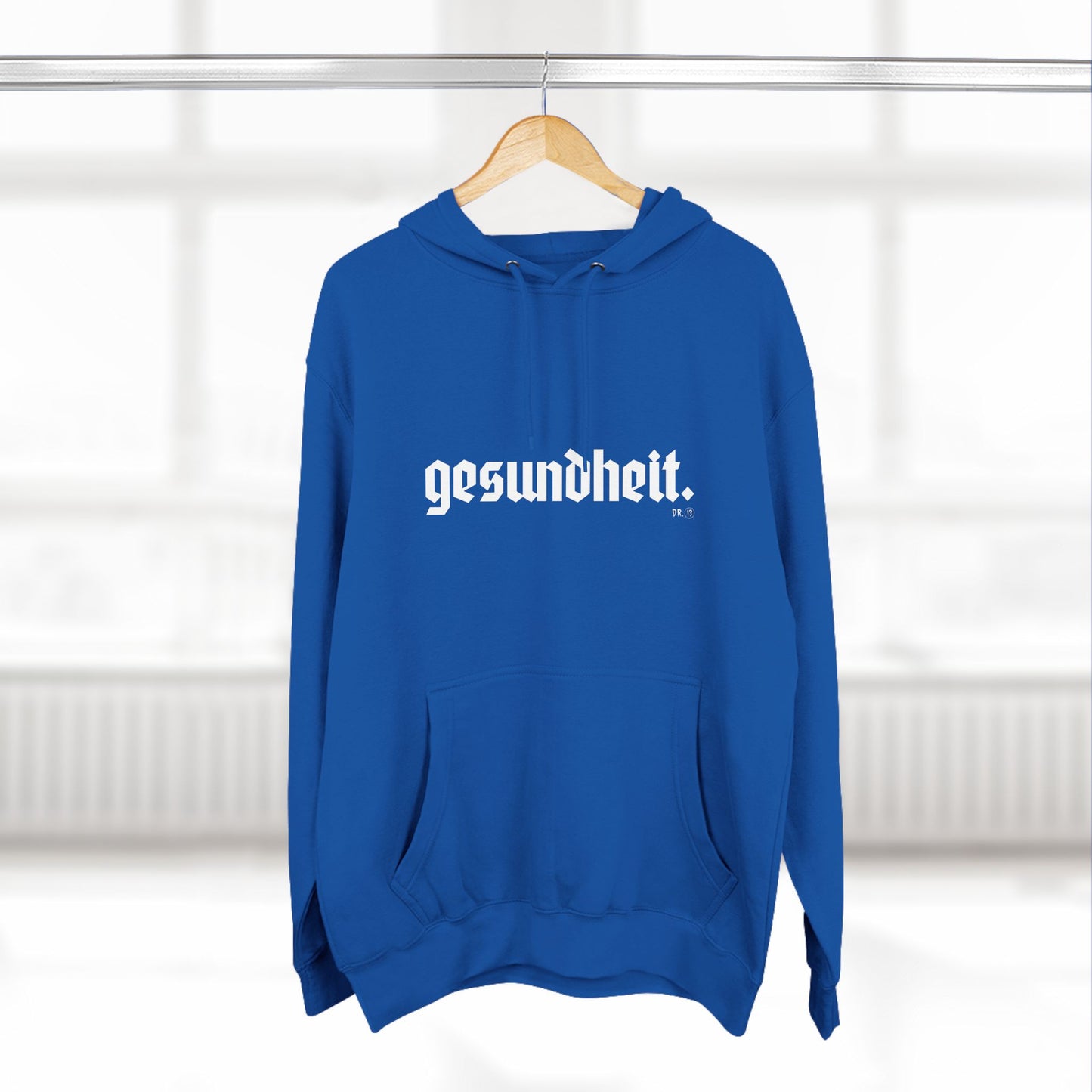 Dr.13 Woman's Three-Panel "Gesundheit" Fleece Hoodie