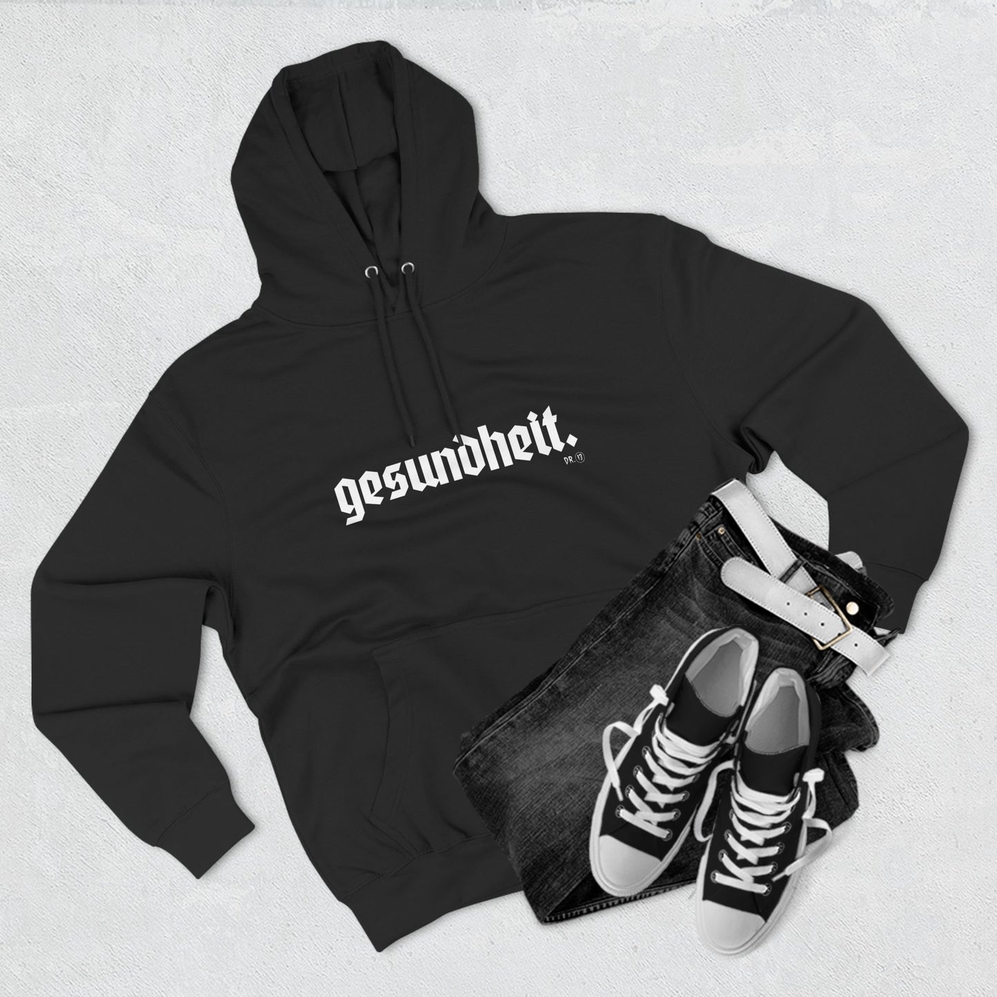 Dr.13 Woman's Three-Panel "Gesundheit" Fleece Hoodie