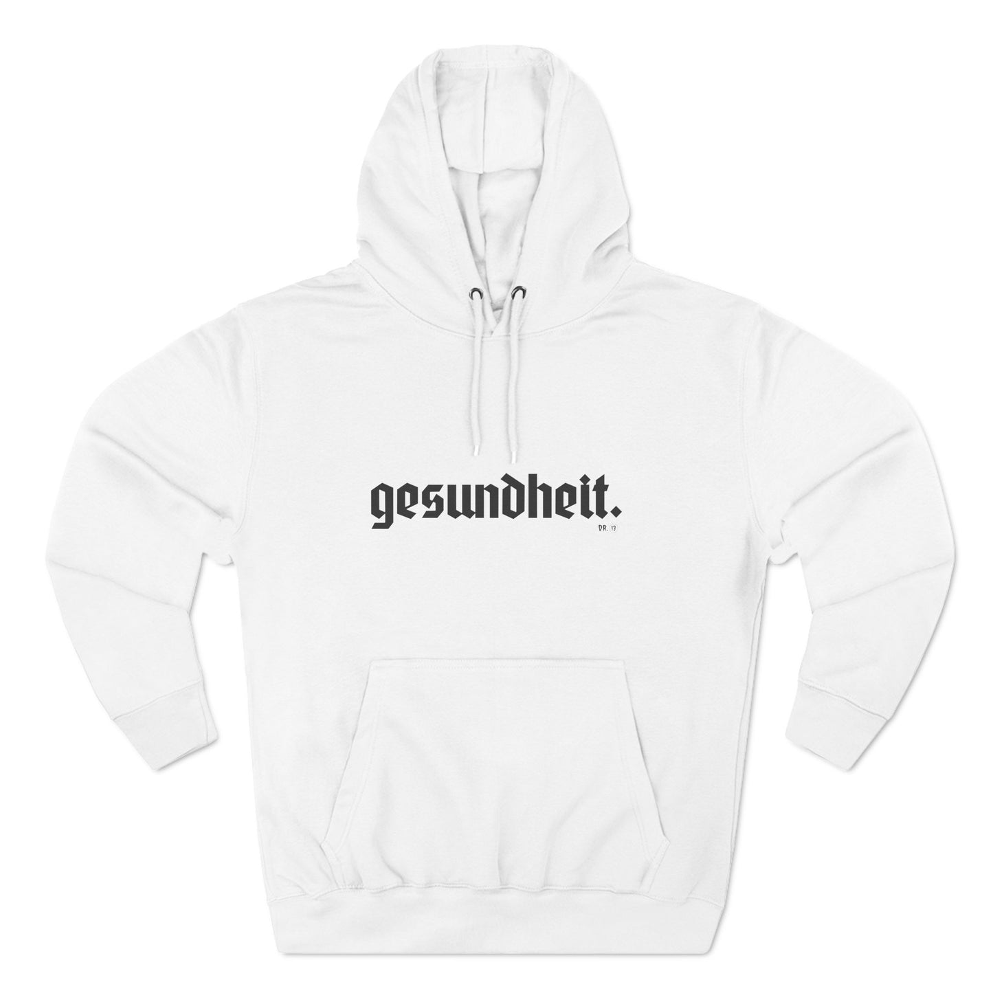 Dr.13 Woman's Three-Panel "Gesundheit" Fleece Hoodie