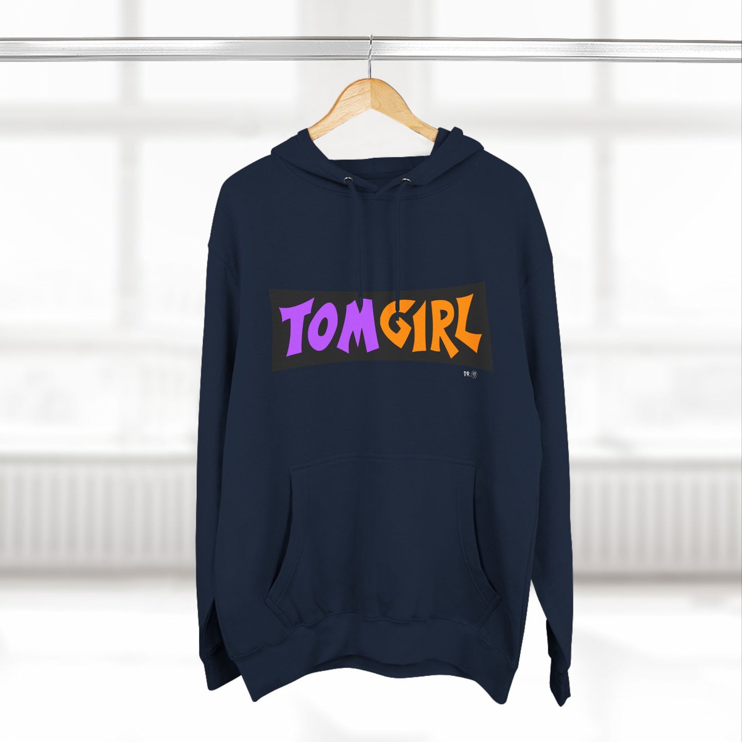 Dr.13 Woman's Three-Panel "Tom Girl" Fleece Hoodie