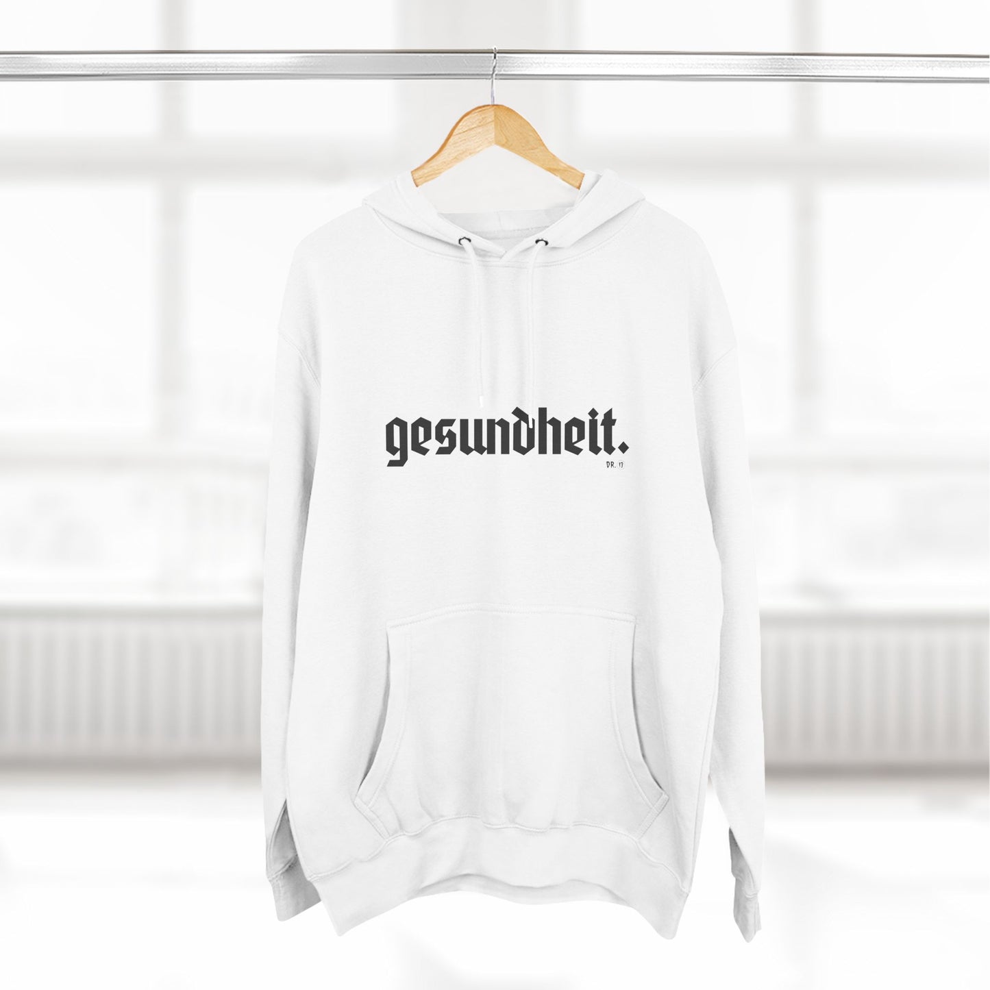 Dr.13 Woman's Three-Panel "Gesundheit" Fleece Hoodie
