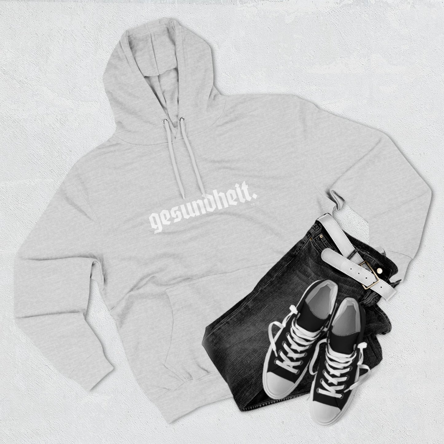 Dr.13 Woman's Three-Panel "Gesundheit" Fleece Hoodie