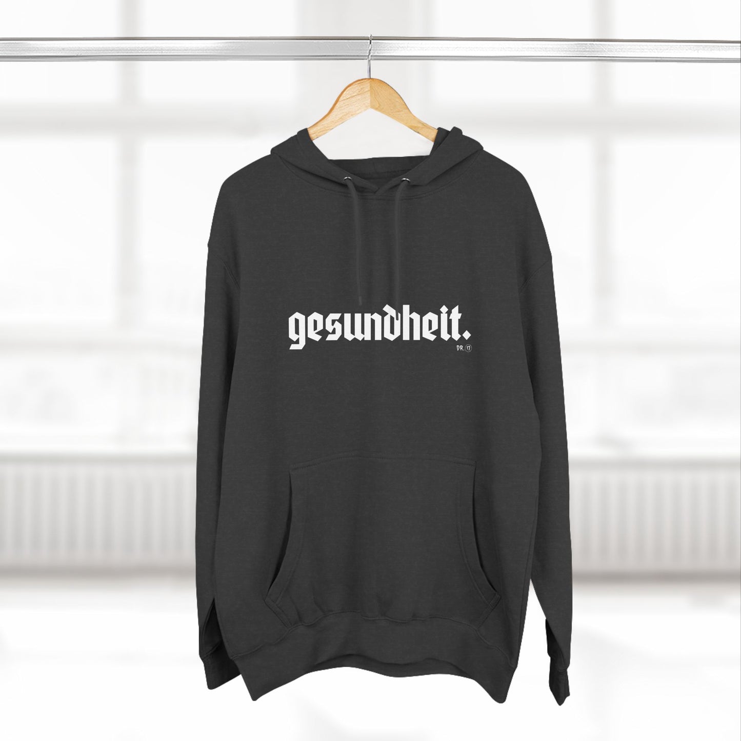 Dr.13 Woman's Three-Panel "Gesundheit" Fleece Hoodie