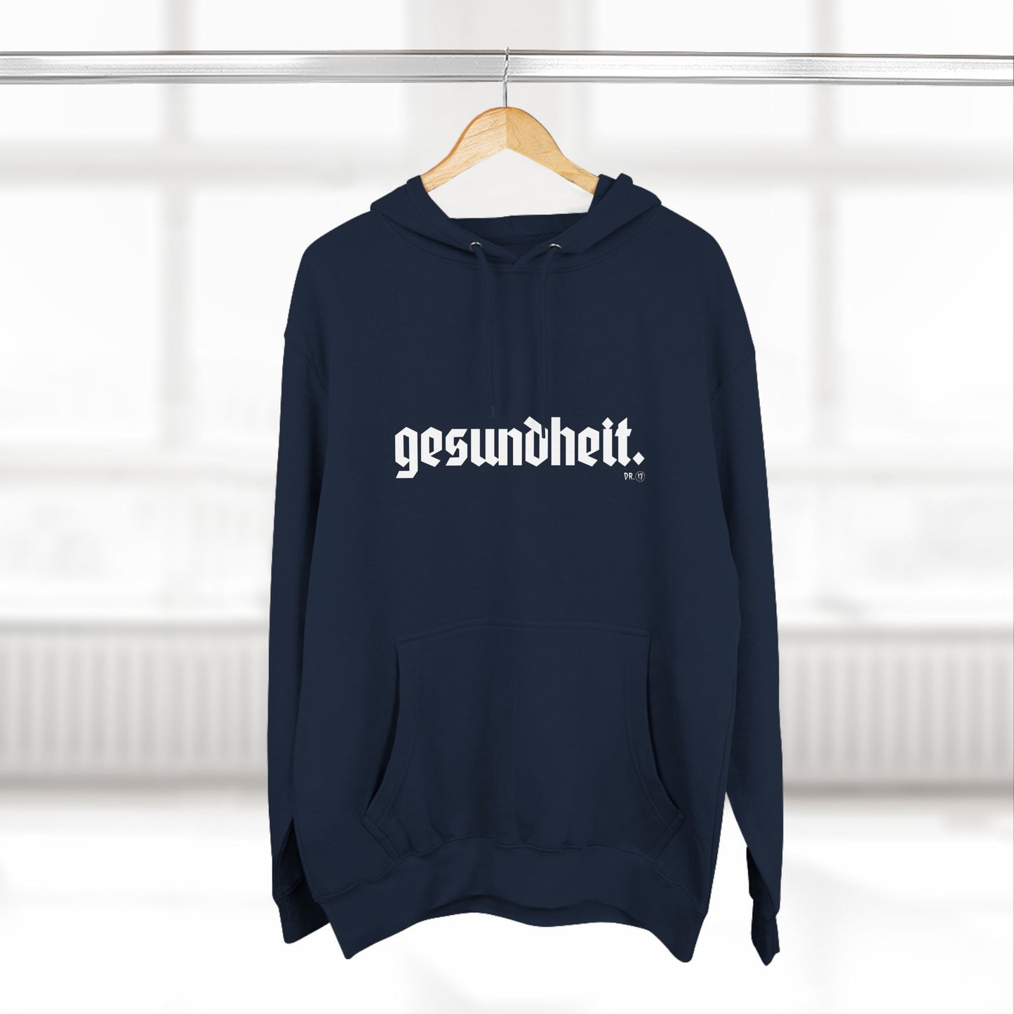 Dr.13 Woman's Three-Panel "Gesundheit" Fleece Hoodie