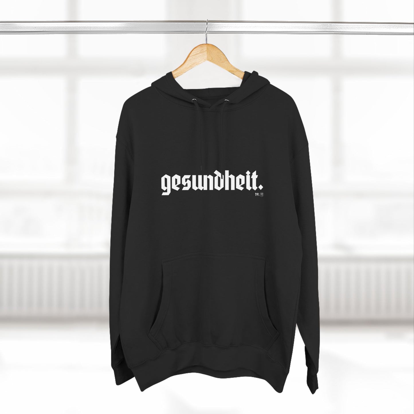 Dr.13 Woman's Three-Panel "Gesundheit" Fleece Hoodie