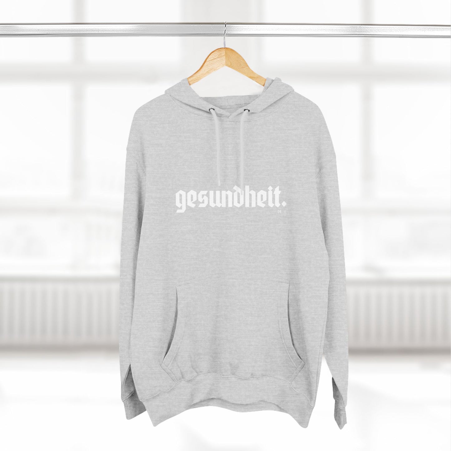 Dr.13 Woman's Three-Panel "Gesundheit" Fleece Hoodie