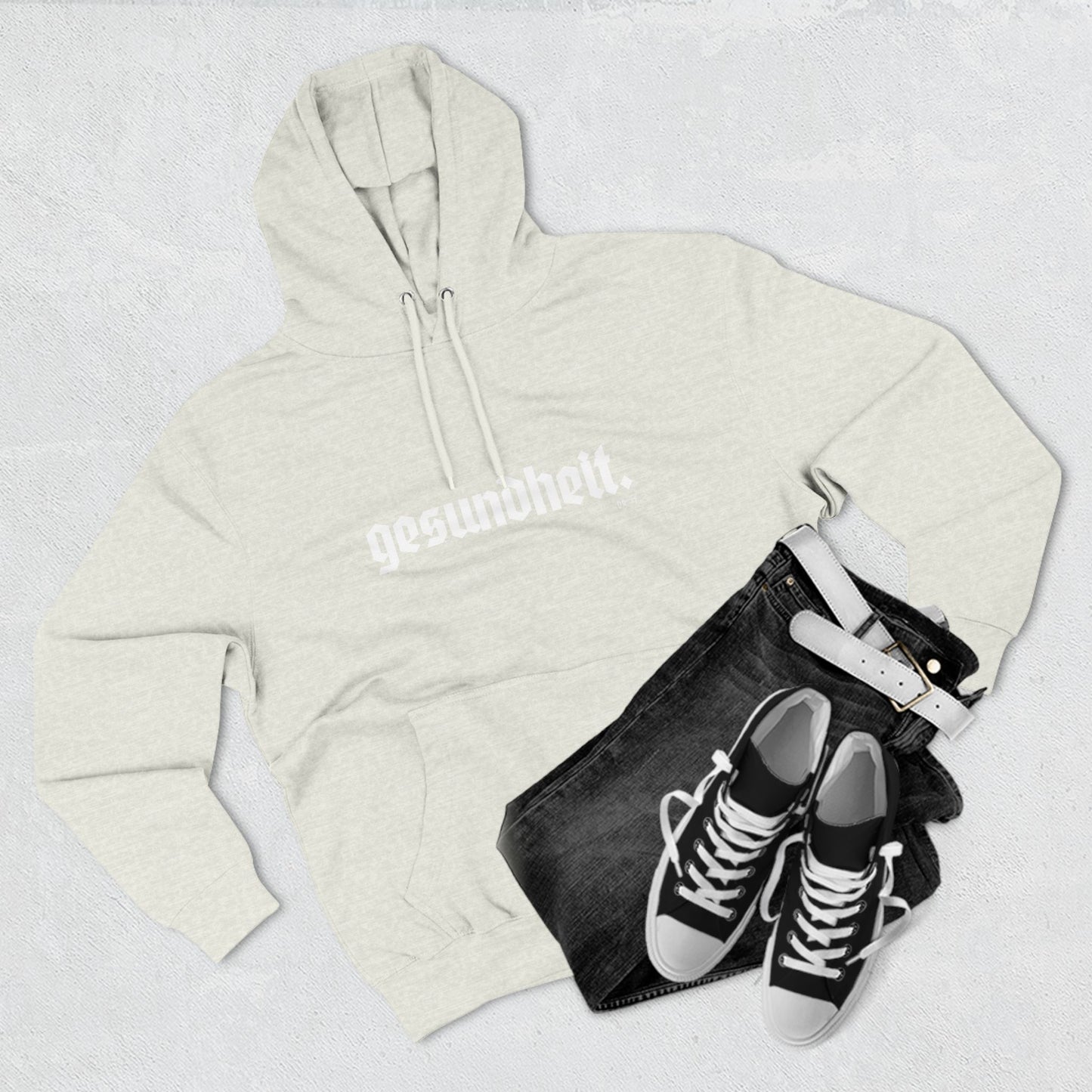 Dr.13 Woman's Three-Panel "Gesundheit" Fleece Hoodie