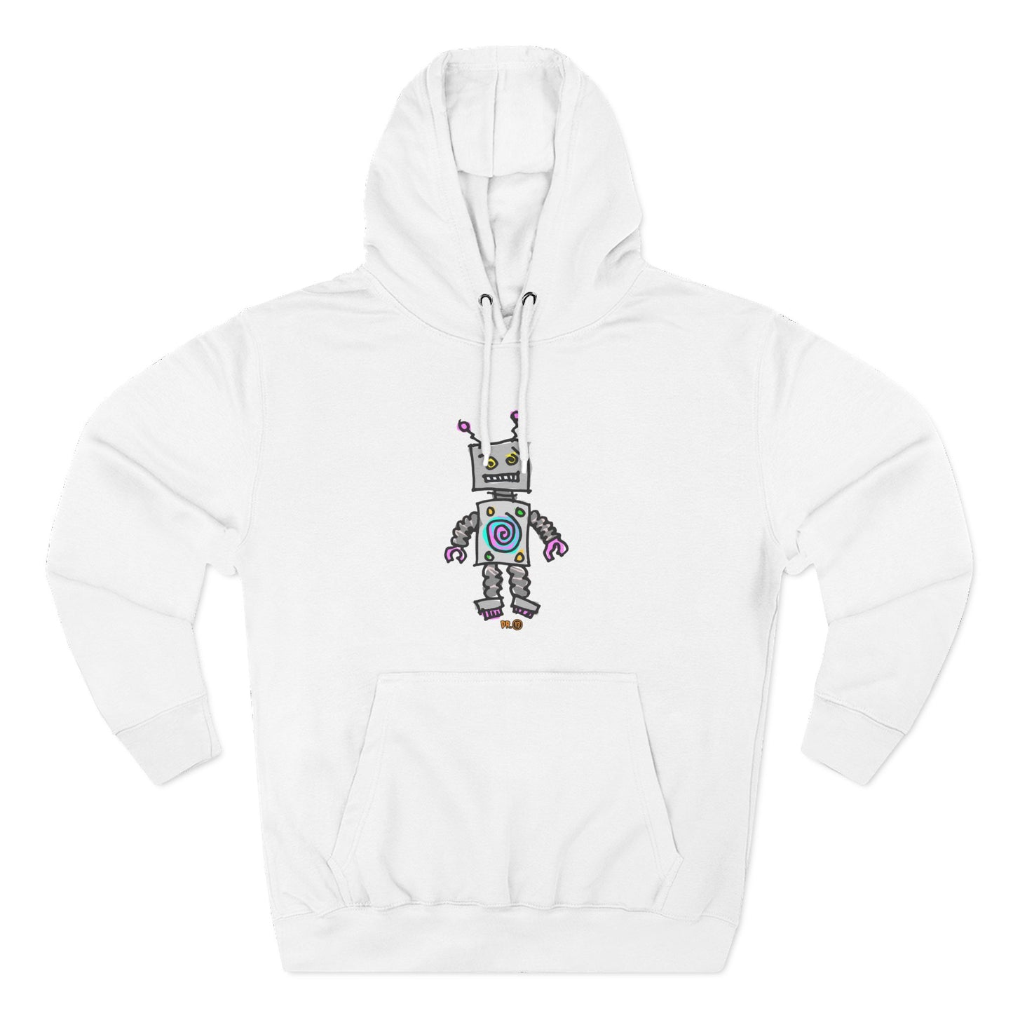 I am Wobot Mens Fleece Hoodie by Dr.13