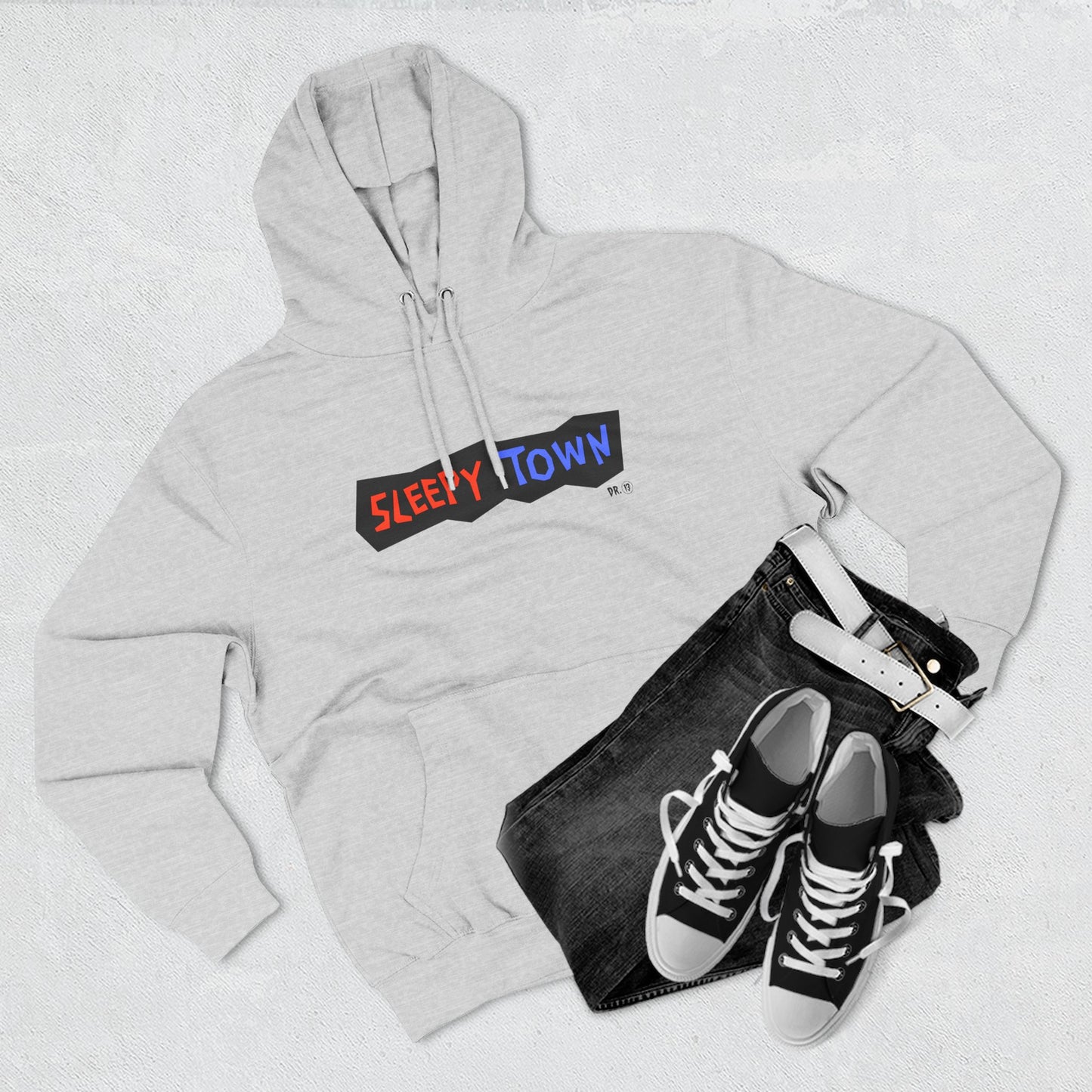 Sleepy Town Mens Fleece Hoodie by Dr.13