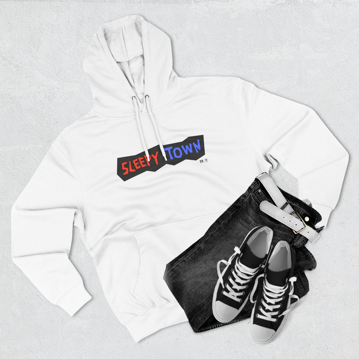 Sleepy Town Mens Fleece Hoodie by Dr.13
