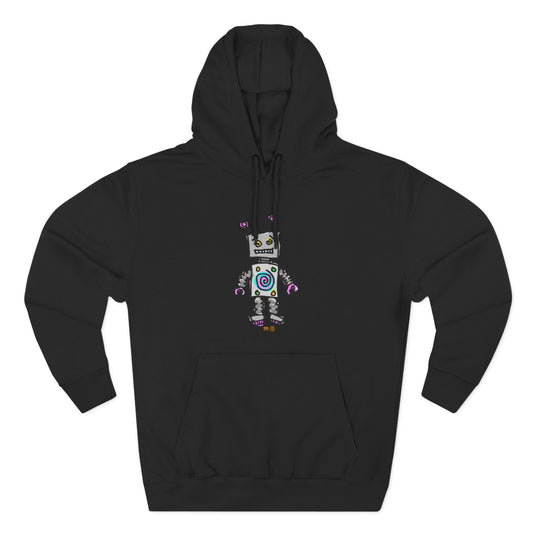 I am Wobot Mens Fleece Hoodie by Dr.13